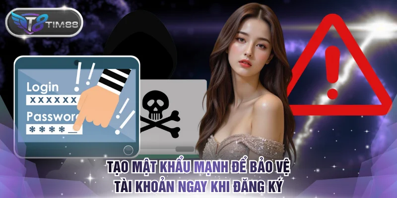 Tạo mật khẩu mạnh để bảo vệ tài khoản ngay khi đăng ký